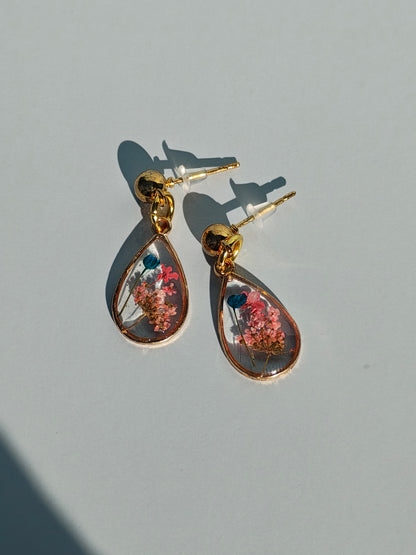 Teardrop Texas Wildflower Earrings